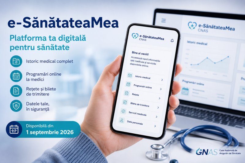 e-SănătateaMea Sănătate digitală simplificată - acces cu ROeID